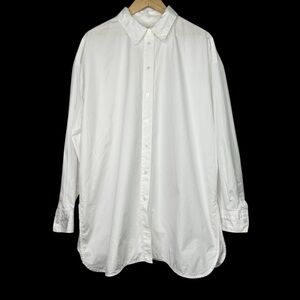 Everlane Women’s Size XXL Boyfriend White Cotton Long Sleeve Button Down Shirt